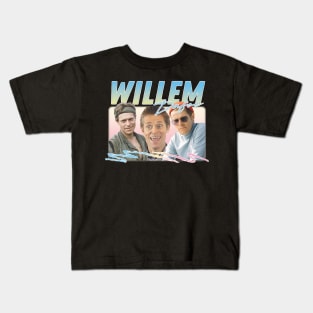 Willem Dafoe / Retro Aesthetic Original Fan Art Design 2 Kids T-Shirt